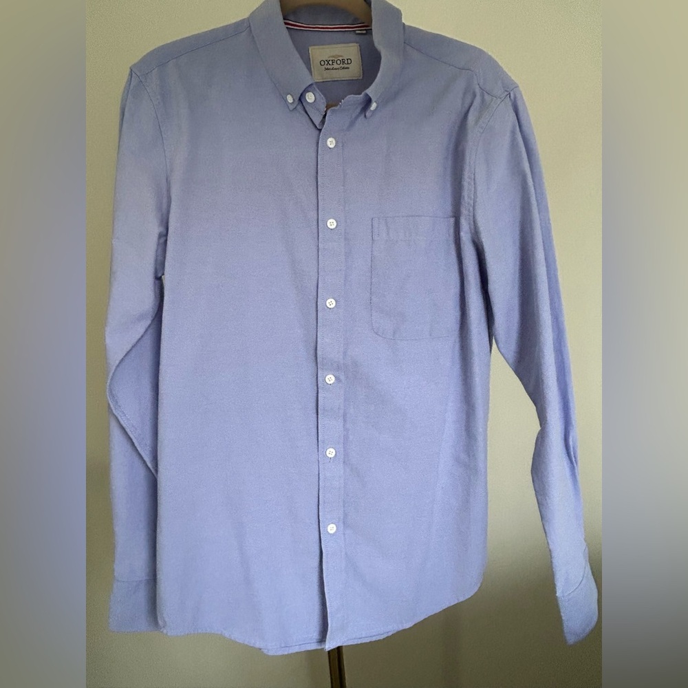 NWT Oxford Light Blue Button-Down Shirt 100% cotton
